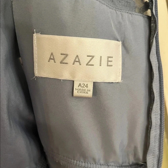 Azazie Size 24 Dusty Blue Gown Dress MOB MOG Angelou Style - Picture 6 of 7